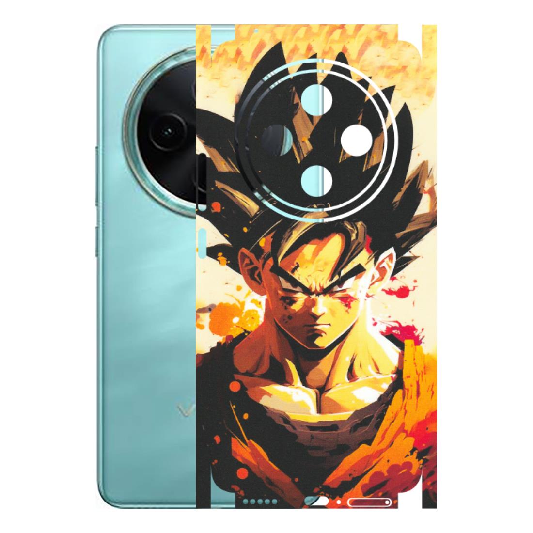 VIVO Z/V/X/T/U/S Series Phone Skins (All Models) - Angry Goku - Matte Finish (M-12) Vivo T4 5G