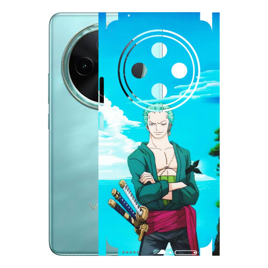 VIVO Z/V/X/T/U/S Series Phone Skins (All Models) - Cool Swordman Zoro Anime - Matte Finish (M-143) Vivo T4 5G