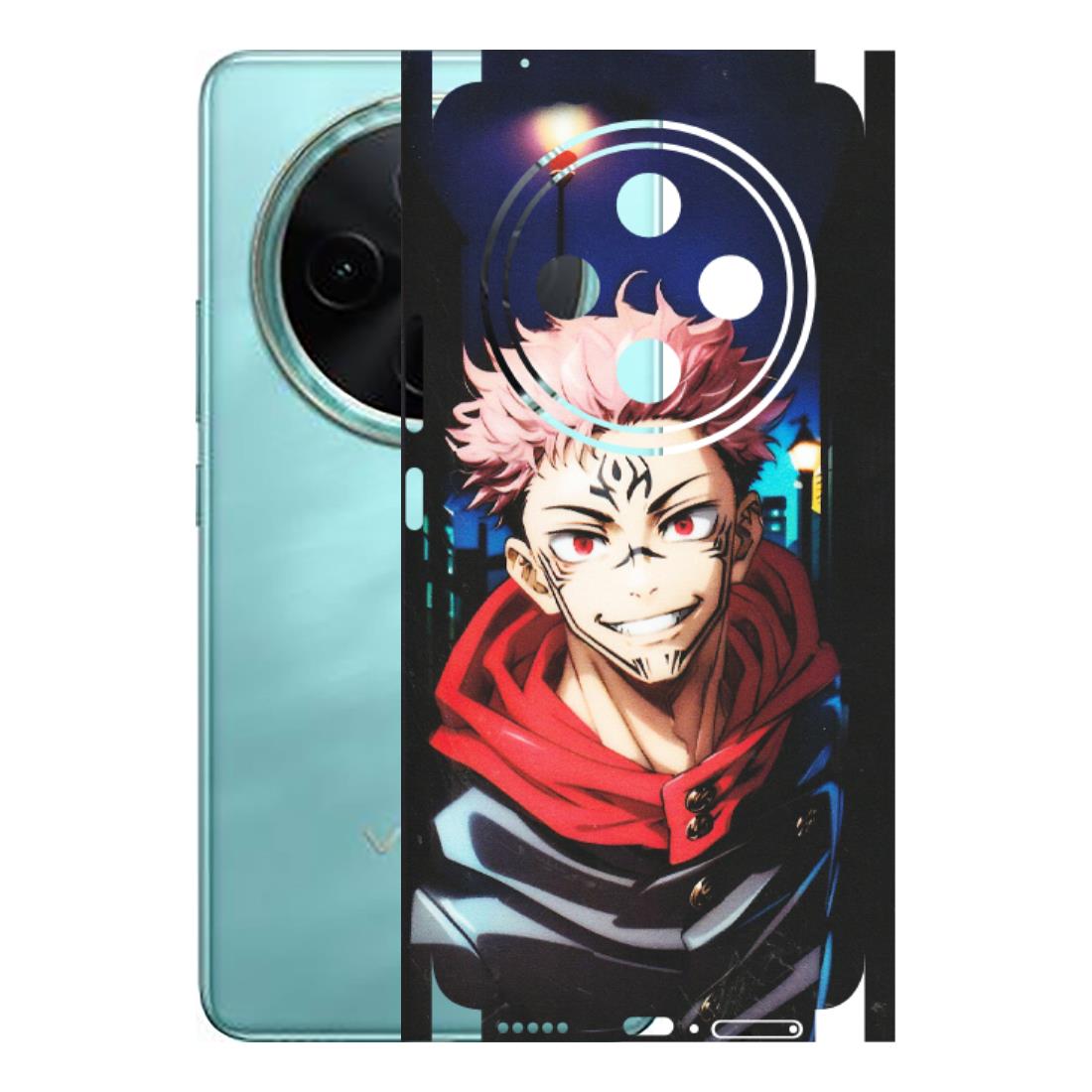 VIVO Z/V/X/T/U/S Series Phone Skins (All Models) - Yuji Itadori Funny Face Anime - Matte Finish (M-152) Vivo T4 5G