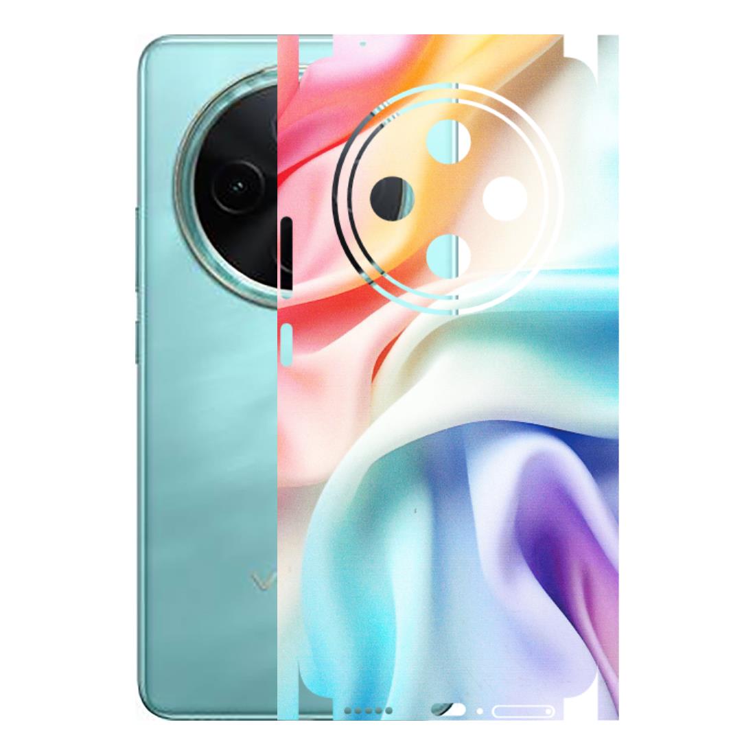 VIVO Z/V/X/T/U/S Series Phone Skins (All Models) - Colourful Silk Cloth - Matte Finish (M-165) Vivo T4 5G