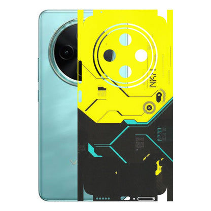 VIVO Z/V/X/T/U/S Series Phone Skins (All Models) - Black Yellow Technica - Matte Finish (M-53) Vivo T4 5G