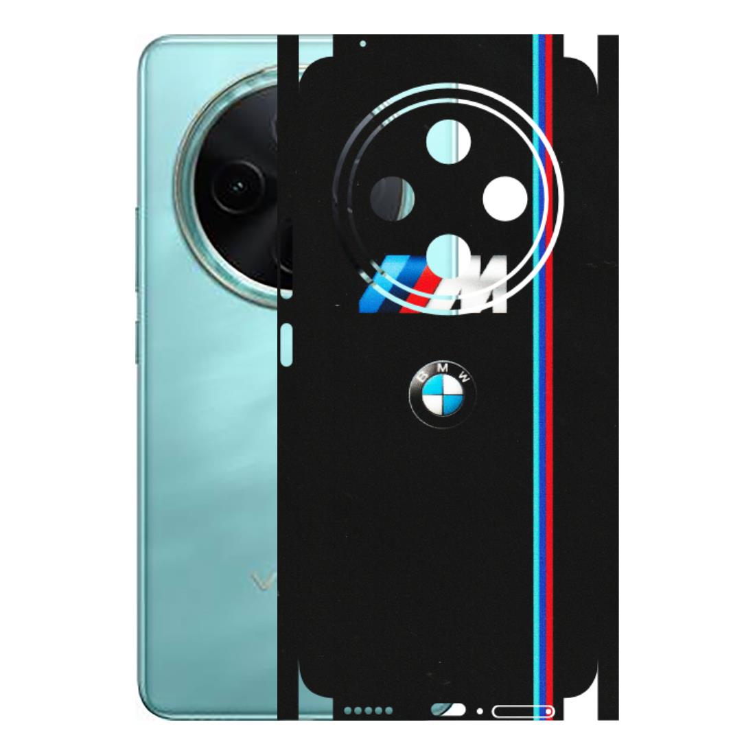 VIVO Z/V/X/T/U/S Series Phone Skins (All Models) - Styling With Black BMW - Matte Finish (M-74) Vivo T4 5G