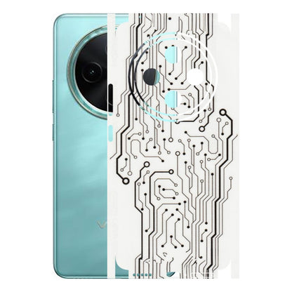 VIVO Z/V/X/T/U/S Series Phone Skins (All Models) - Tech Circuits - Transparent Finish (T-03) Vivo T4 5G