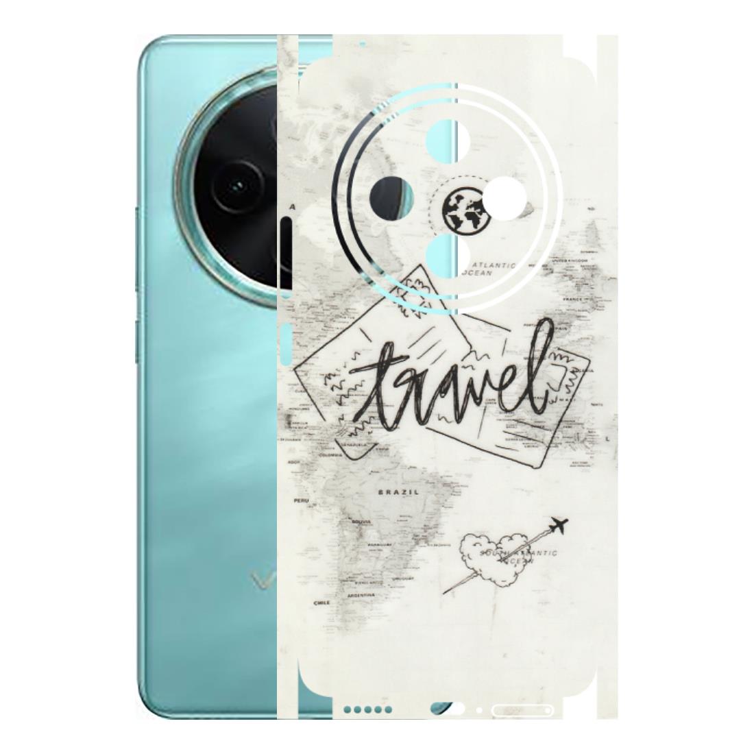 VIVO Z/V/X/T/U/S Series Phone Skins (All Models) - Travel Ticket - Transparent Finish (T-06) Vivo T4 5G