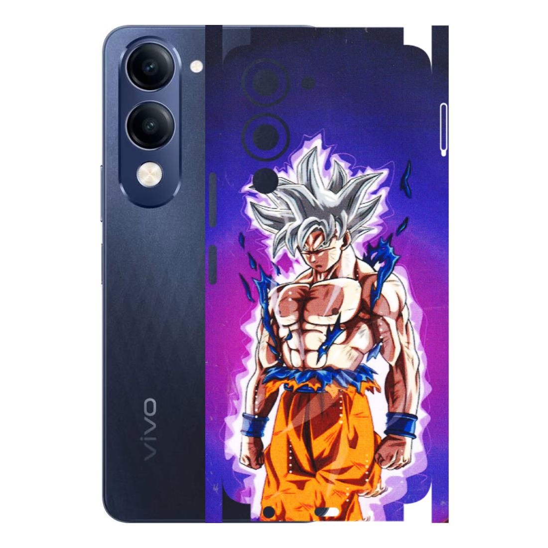 VIVO Z/V/X/T/U/S Series Phone Skins (All Models) - Goku Purple Anime - 3D Embossed Finish (L-147) Vivo T4 Lite
