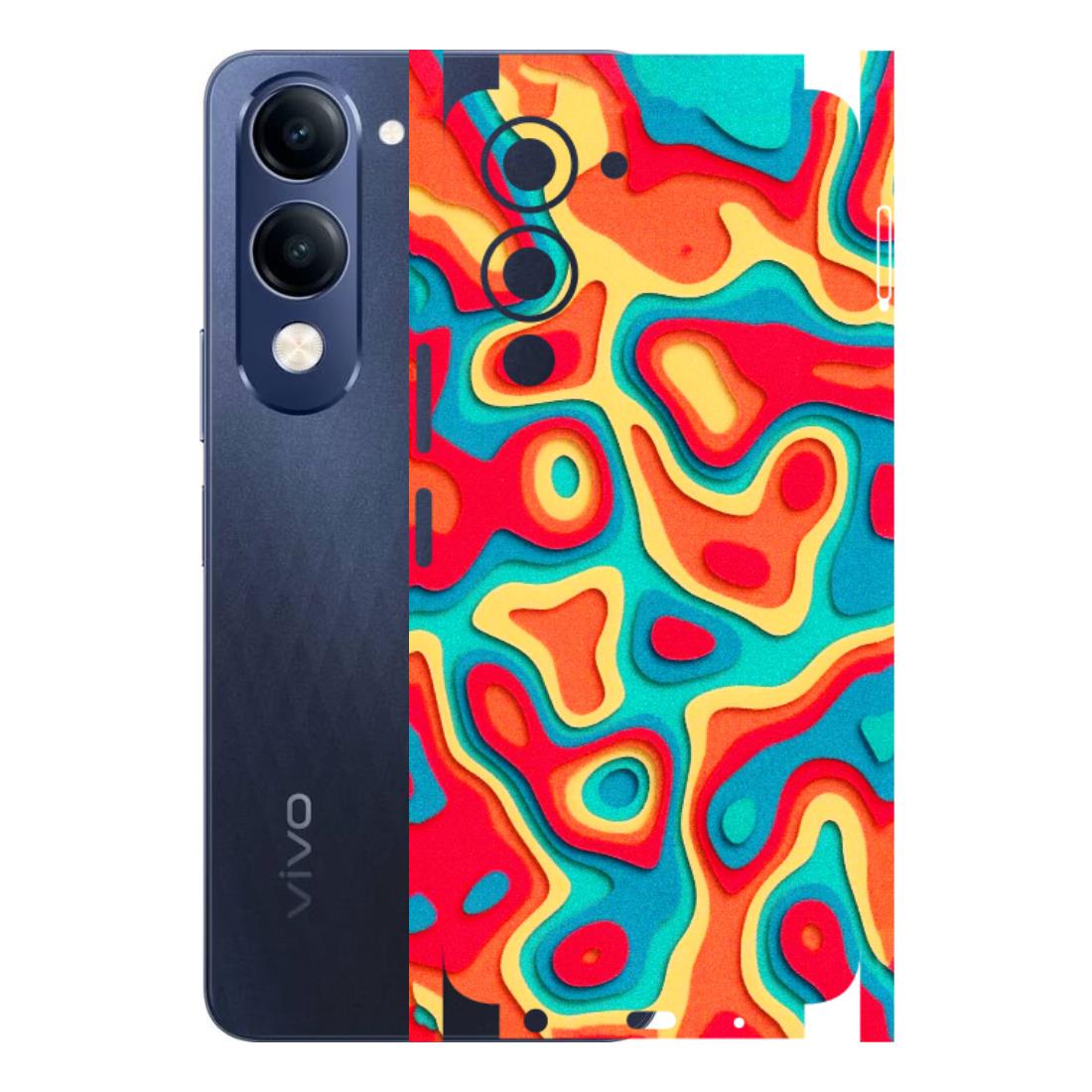 VIVO Z/V/X/T/U/S Series Phone Skins (All Models) - Abstract Swirl - 3D Embossed Finish (L-150) Vivo T4 Lite