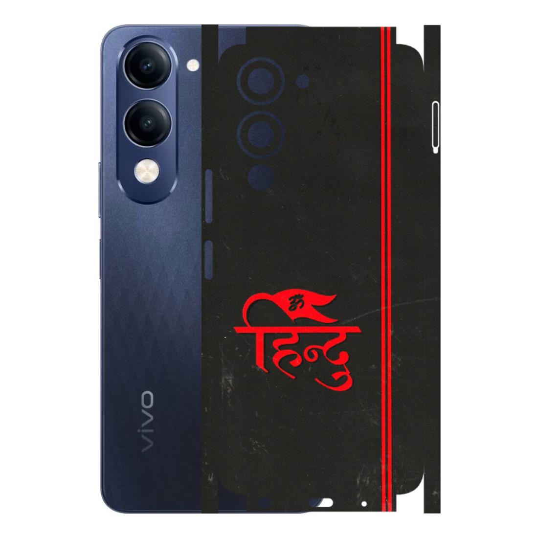 VIVO Z/V/X/T/U/S Series Phone Skins (All Models) - Hindu Black - 3D Embossed Finish (L-153) Vivo T4 Lite