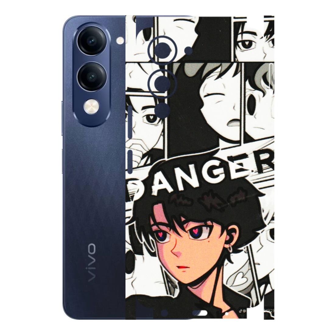VIVO Z/V/X/T/U/S Series Phone Skins (All Models) - Danger Anime - 3D Embossed Finish (L-155) Vivo T4 Lite