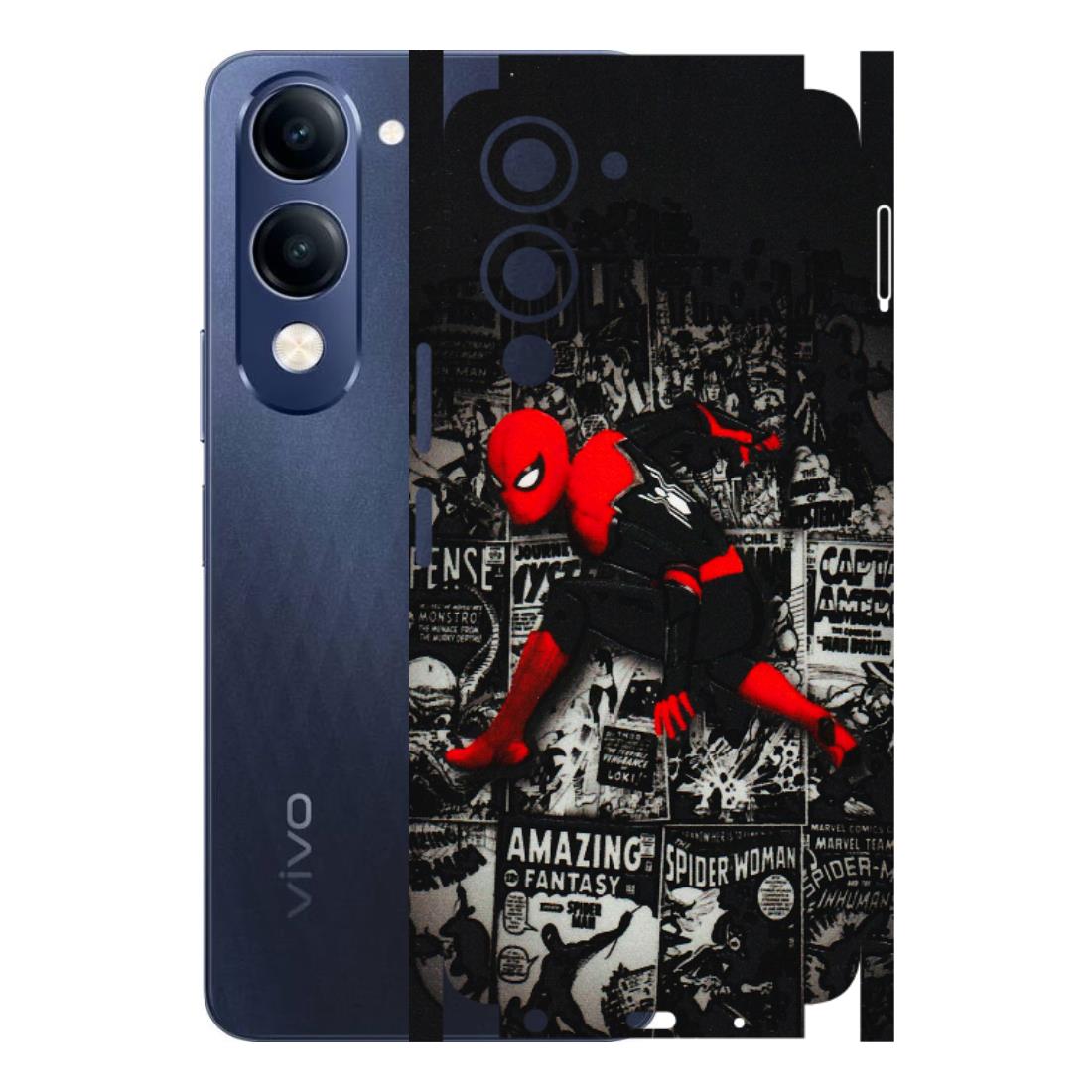 VIVO Z/V/X/T/U/S Series Phone Skins (All Models) - SpiderMan New - 3D Embossed Finish (L-162) Vivo T4 Lite