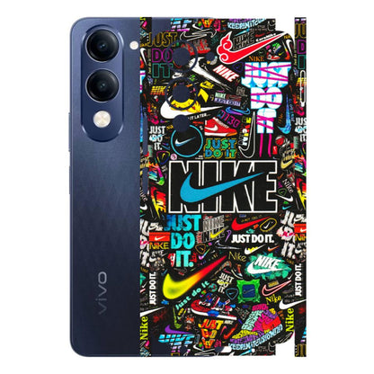 VIVO Z/V/X/T/U/S Series Phone Skins (All Models) - Just Do It Doodles - 3D Embossed Finish (L-166) Vivo T4 Lite