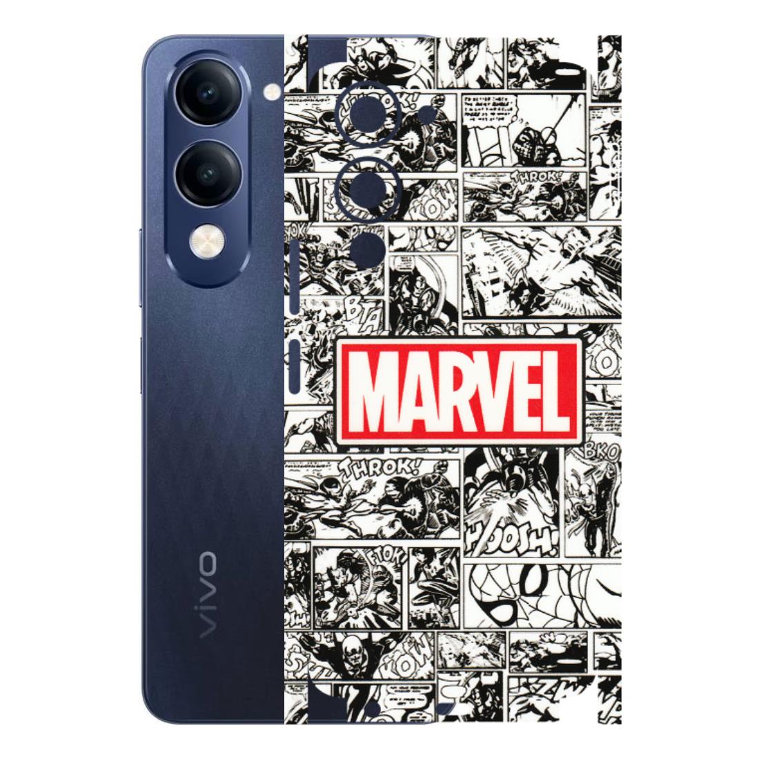 VIVO Z/V/X/T/U/S Series Phone Skins (All Models) - Marvel Comic - 3D Embossed Finish (L-171) Vivo T4 Lite