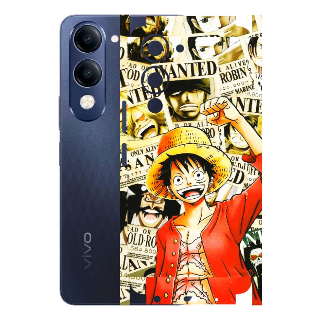 VIVO Z/V/X/T/U/S Series Phone Skins (All Models) - Luffy Anime - 3D Embossed Finish (L-177) Vivo T4 Lite