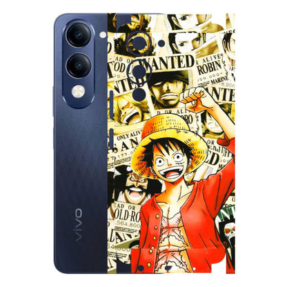 VIVO Z/V/X/T/U/S Series Phone Skins (All Models) - Luffy Anime - 3D Embossed Finish (L-177) Vivo T4 Lite