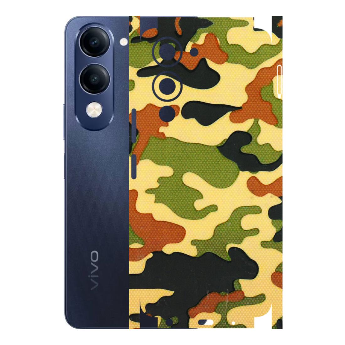 VIVO Z/V/X/T/U/S Series Phone Skins (All Models) - Indian Military - 3D Embossed Finish (L-234) Vivo T4 Lite