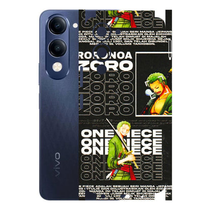 VIVO Z/V/X/T/U/S Series Phone Skins (All Models) - One Piece Zoro - 3D Embossed Finish (L-250) Vivo T4 Lite