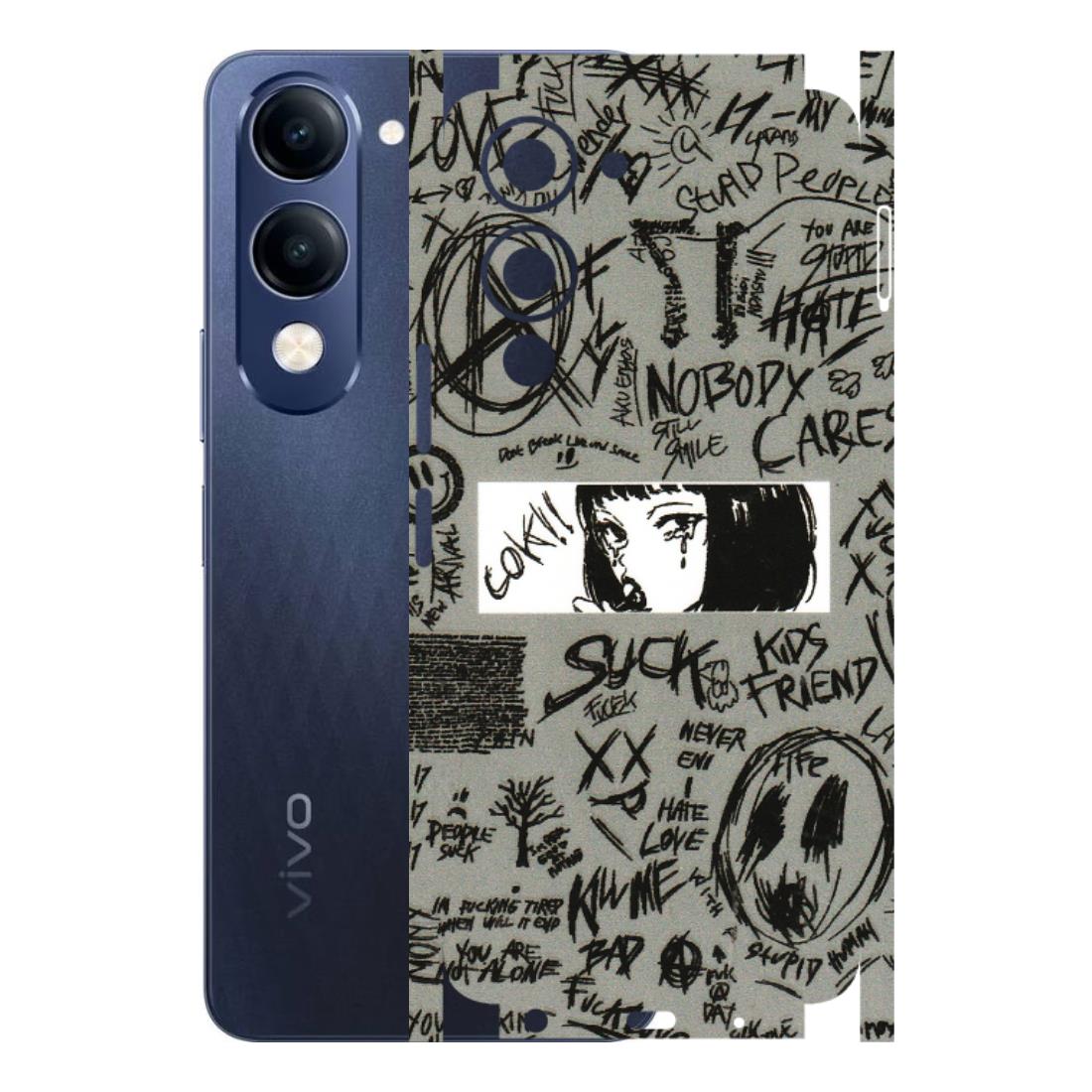 VIVO Z/V/X/T/U/S Series Phone Skins (All Models) - Never Have Love Anime - 3D Embossed Finish (L-260) Vivo T4 Lite
