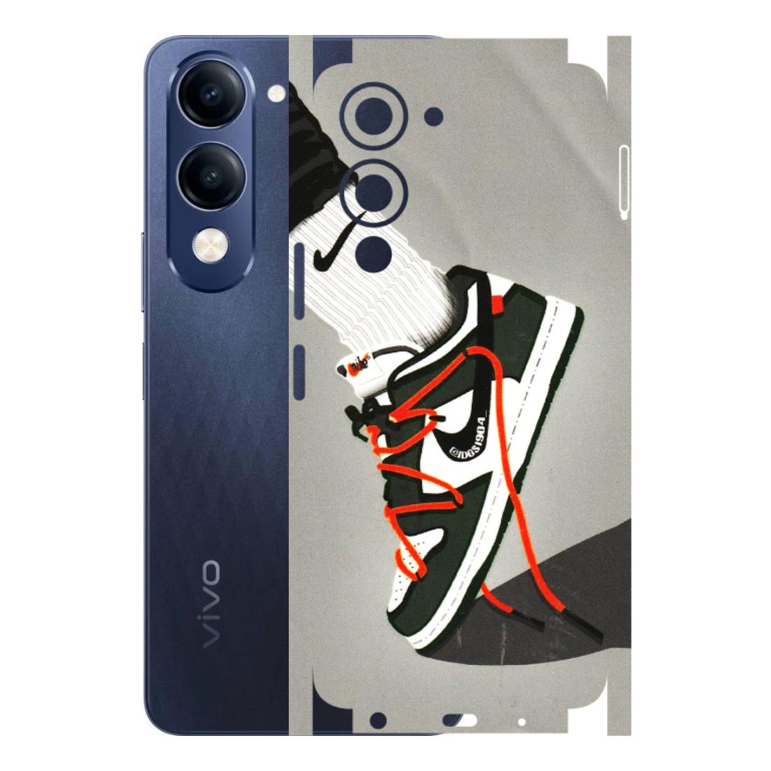 VIVO Z/V/X/T/U/S Series Phone Skins (All Models) - New Grey Sneaker - 3D Embossed Finish (L-261) Vivo T4 Lite