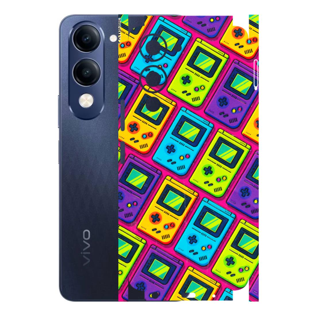 VIVO Z/V/X/T/U/S Series Phone Skins (All Models) - Gameboy Colourful - 3D Embossed Finish (L-266) Vivo T4 Lite