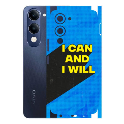 VIVO Z/V/X/T/U/S Series Phone Skins (All Models) - I Can And I Will - 3D Embossed Finish (L-281) Vivo T4 Lite