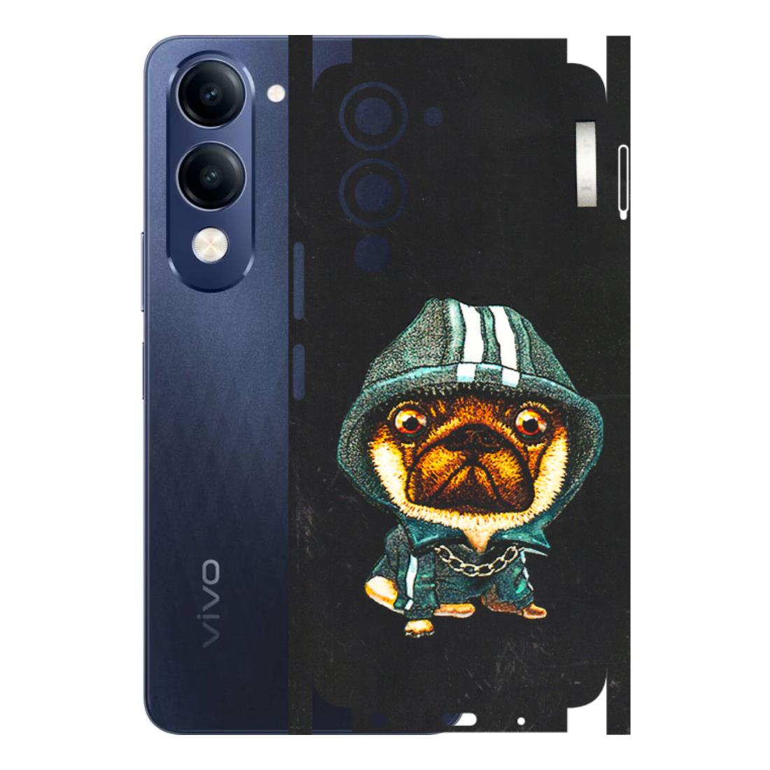VIVO Z/V/X/T/U/S Series Phone Skins (All Models) - Puppy N Hoodie - 3D Embossed Finish (L-90) Vivo T4 Lite