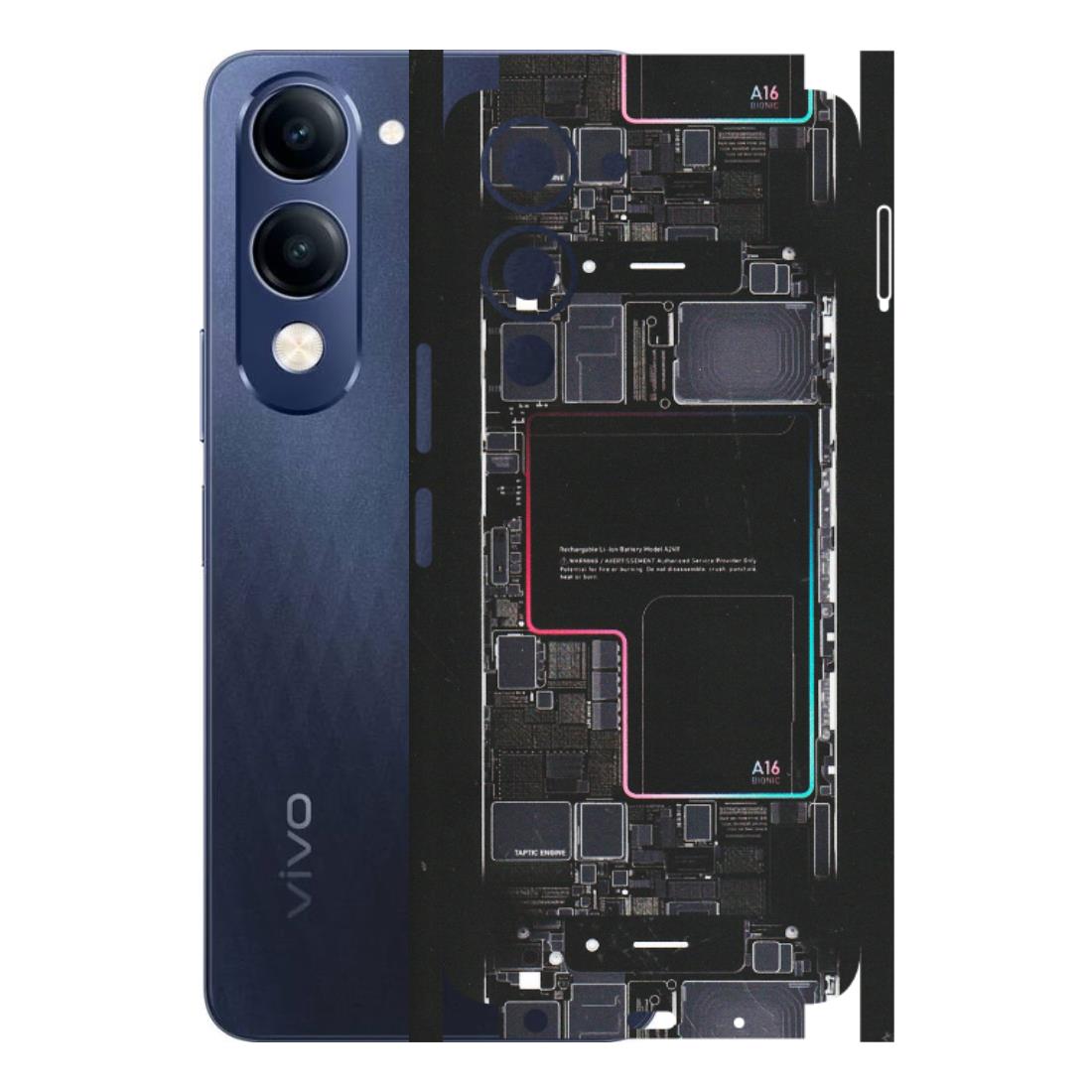 VIVO Z/V/X/T/U/S Series Phone Skins (All Models) - Motherboard Circuit Layout - Matte Finish (M-117) Vivo T4 Lite