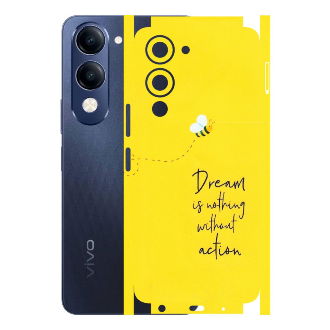 VIVO Z/V/X/T/U/S Series Phone Skins (All Models) - Dream Is Nothing Without Action - Matte Finish (M-138) Vivo T4 Lite
