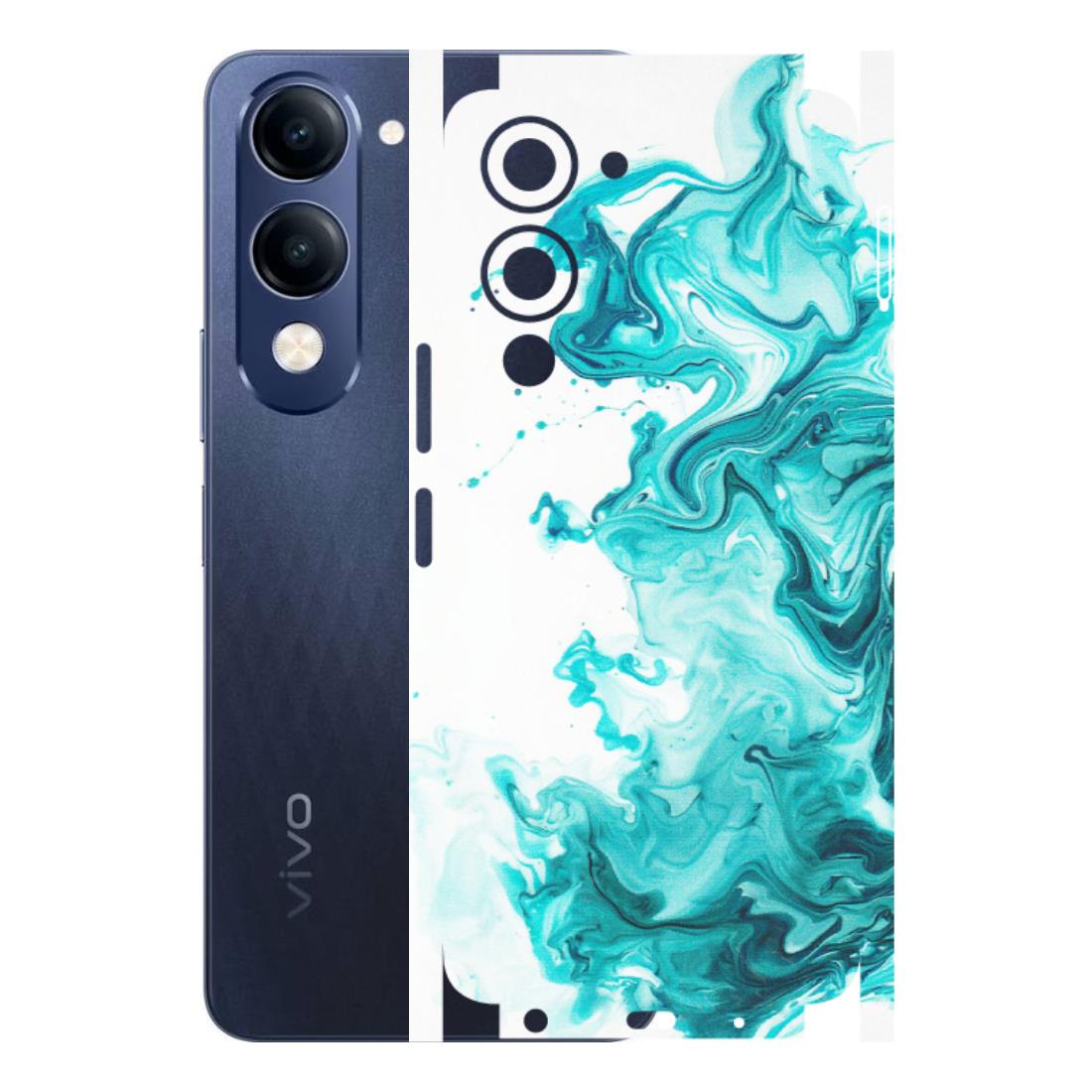 VIVO Z/V/X/T/U/S Series Phone Skins (All Models) - Sky Blue Abstract Colour - Matte Finish (M-146) Vivo T4 Lite