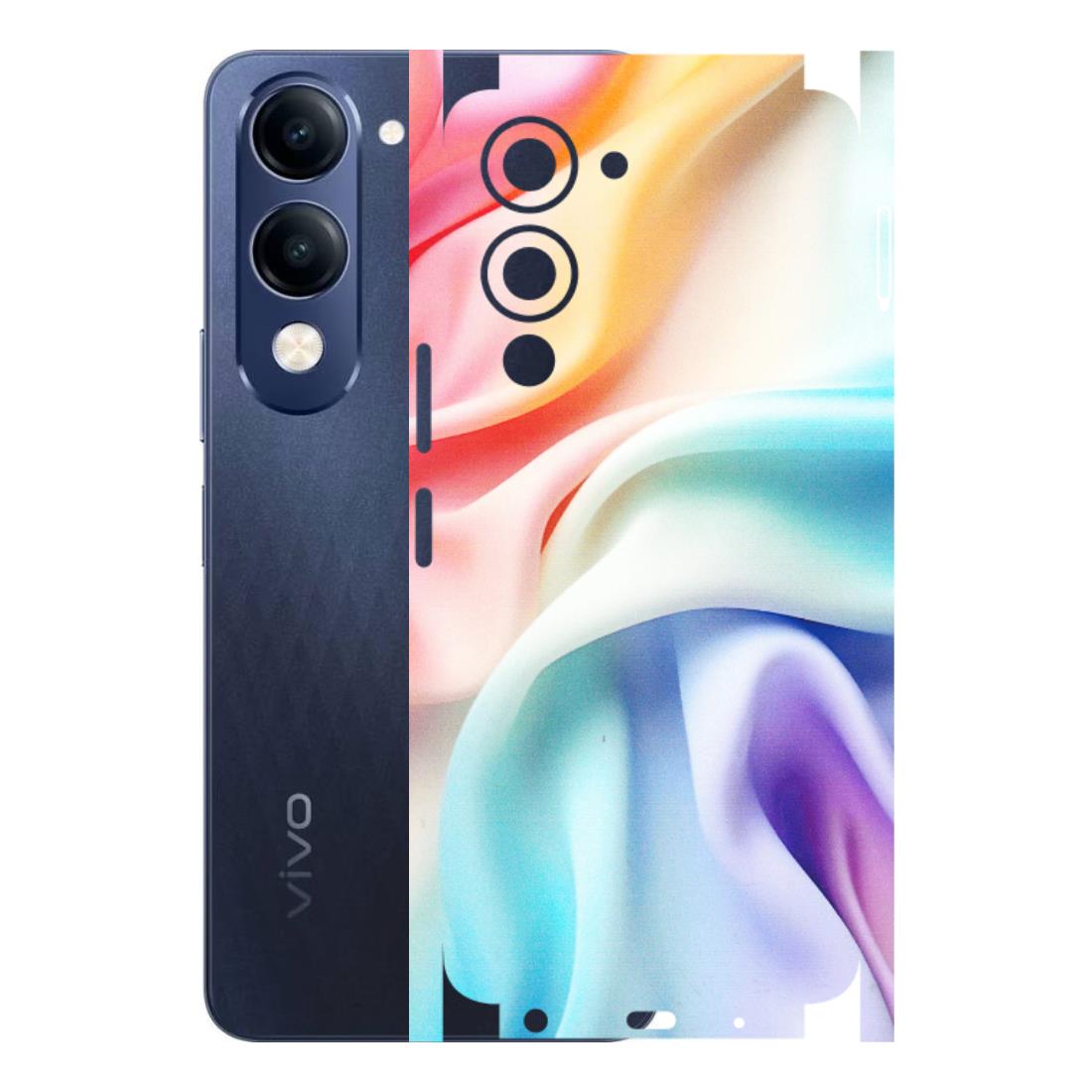 VIVO Z/V/X/T/U/S Series Phone Skins (All Models) - Colourful Silk Cloth - Matte Finish (M-165) Vivo T4 Lite
