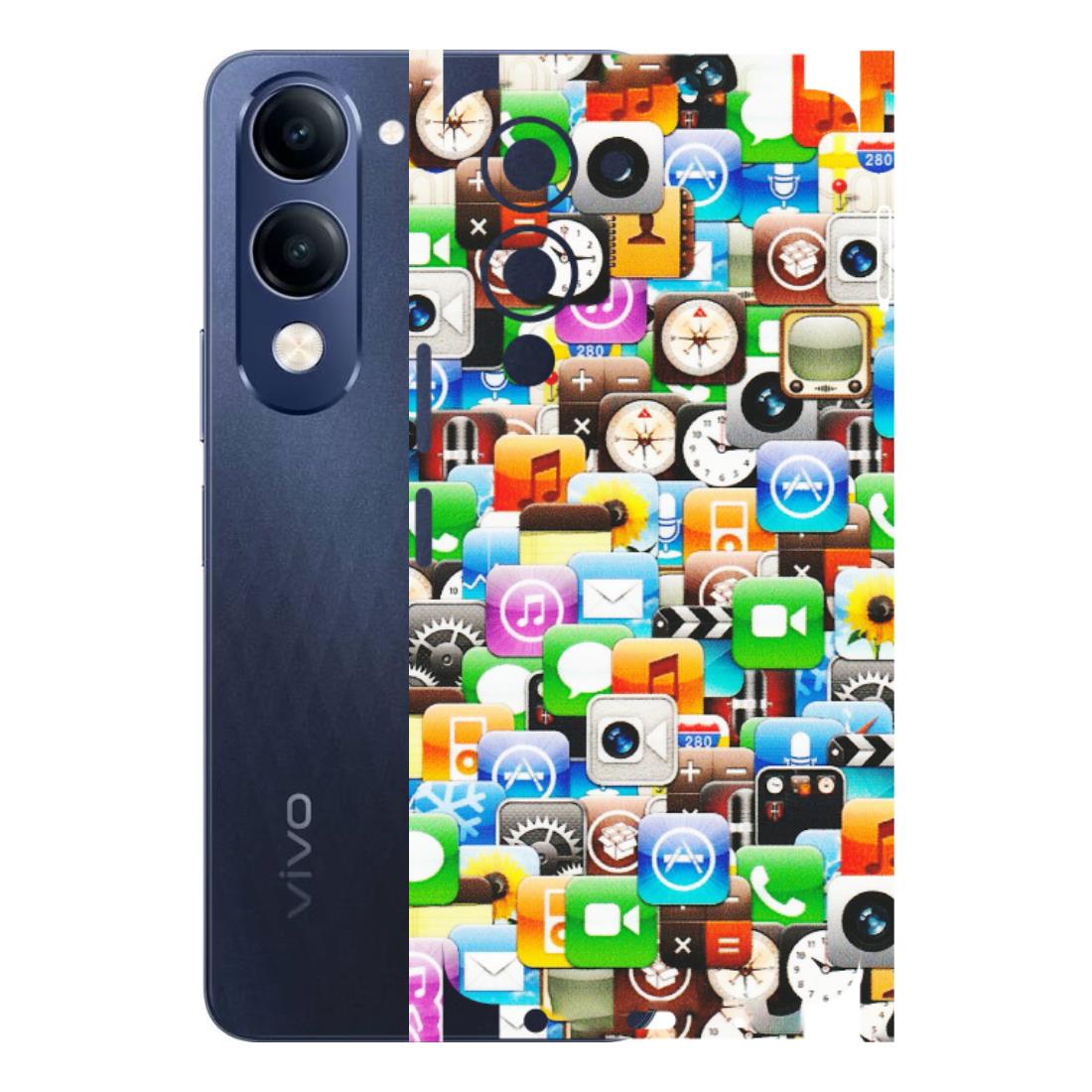 VIVO Z/V/X/T/U/S Series Phone Skins (All Models) - All Apple Icons - Matte Finish (M-93) Vivo T4 Lite