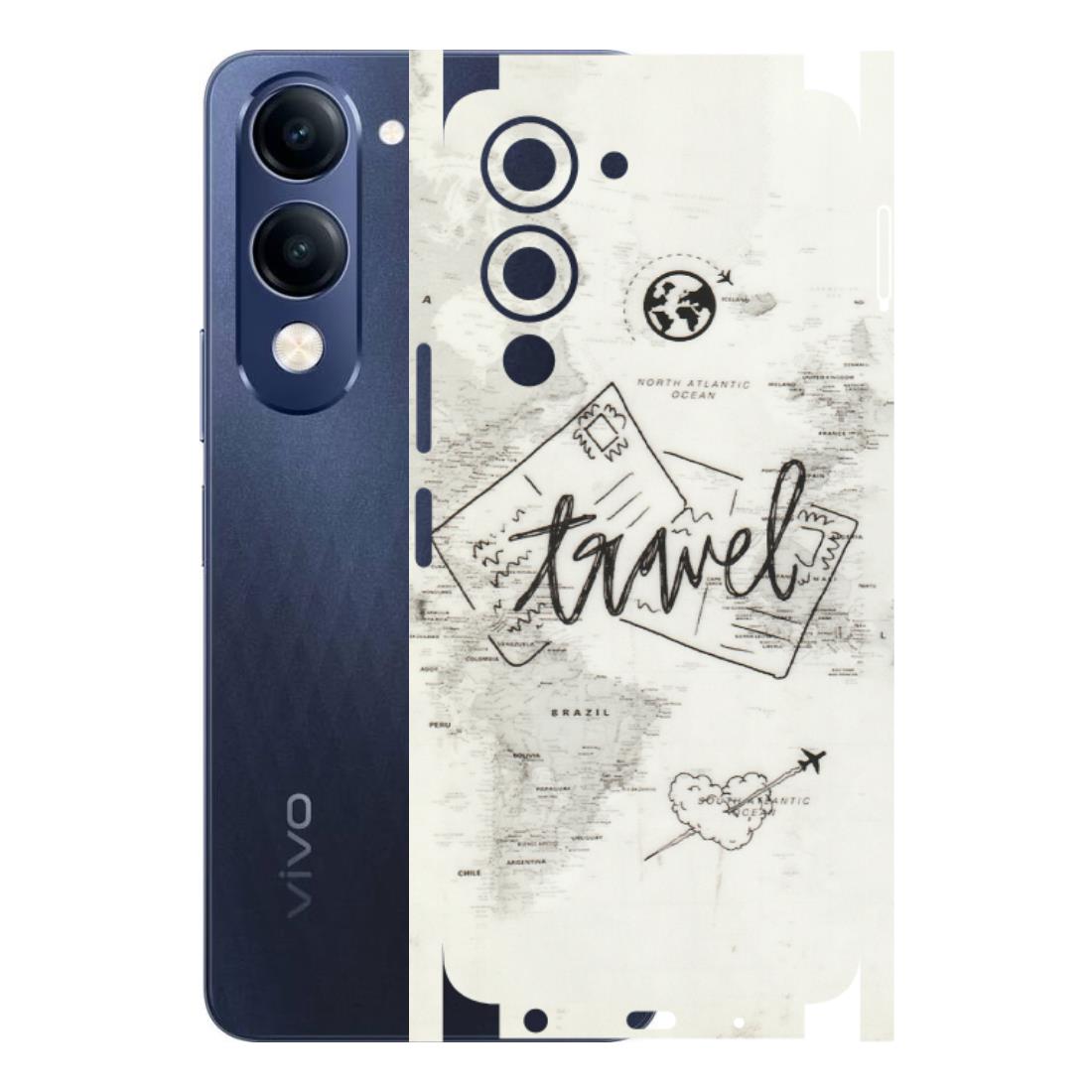 VIVO Z/V/X/T/U/S Series Phone Skins (All Models) - Travel Ticket - Transparent Finish (T-06) Vivo T4 Lite