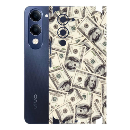 VIVO Z/V/X/T/U/S Series Phone Skins (All Models) - Dollar Lover - Transparent Finish (T-17) Vivo T4 Lite