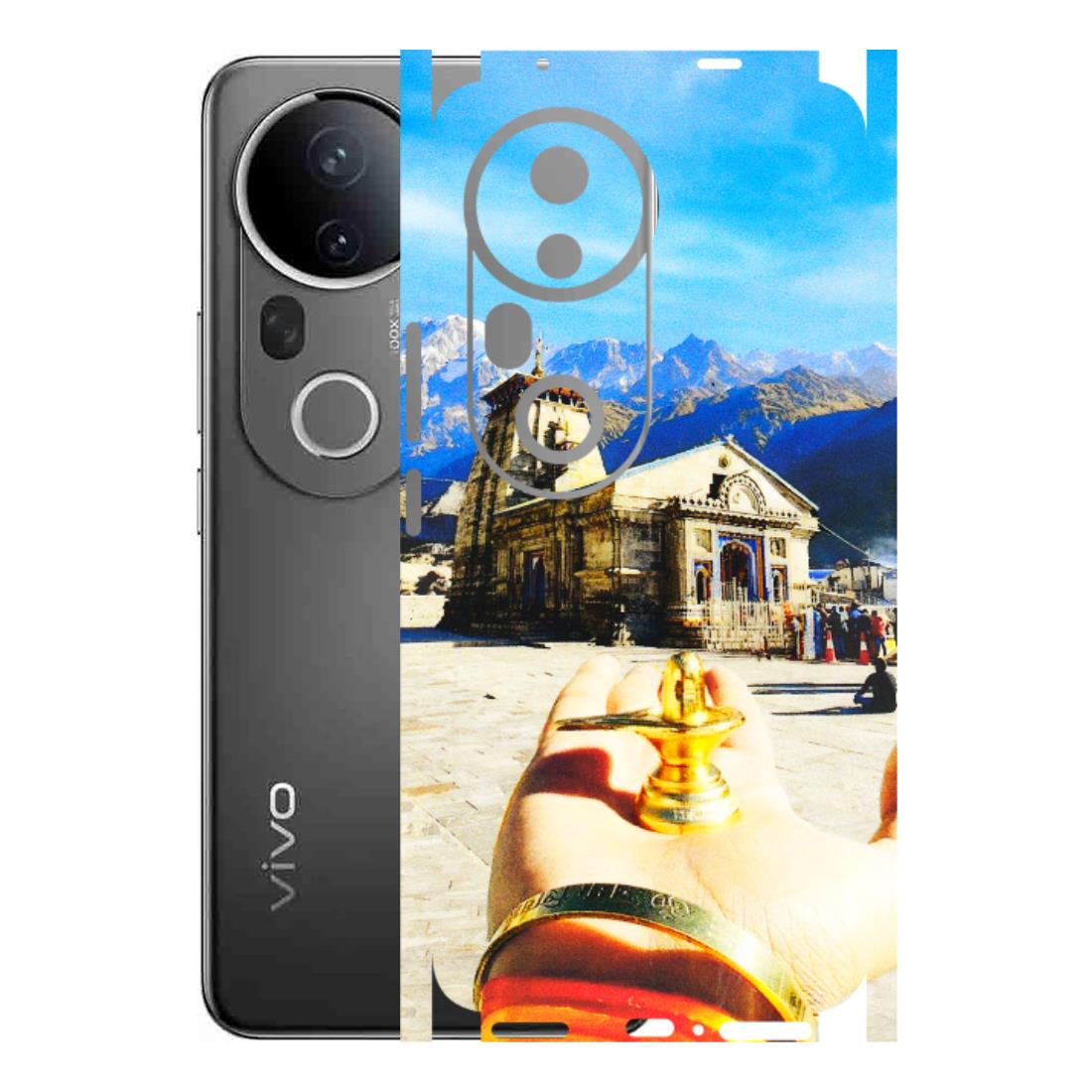 VIVO Z/V/X/T/U/S Series Phone Skins (All Models) - Beauty of Kedarnath - 3D Embossed Finish (L-108) Vivo T4 Ultra