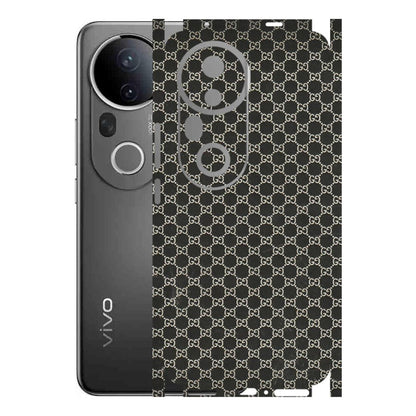 VIVO Z/V/X/T/U/S Series Phone Skins (All Models) - Black G Print - 3D Embossed Finish (L-109) Vivo T4 Ultra