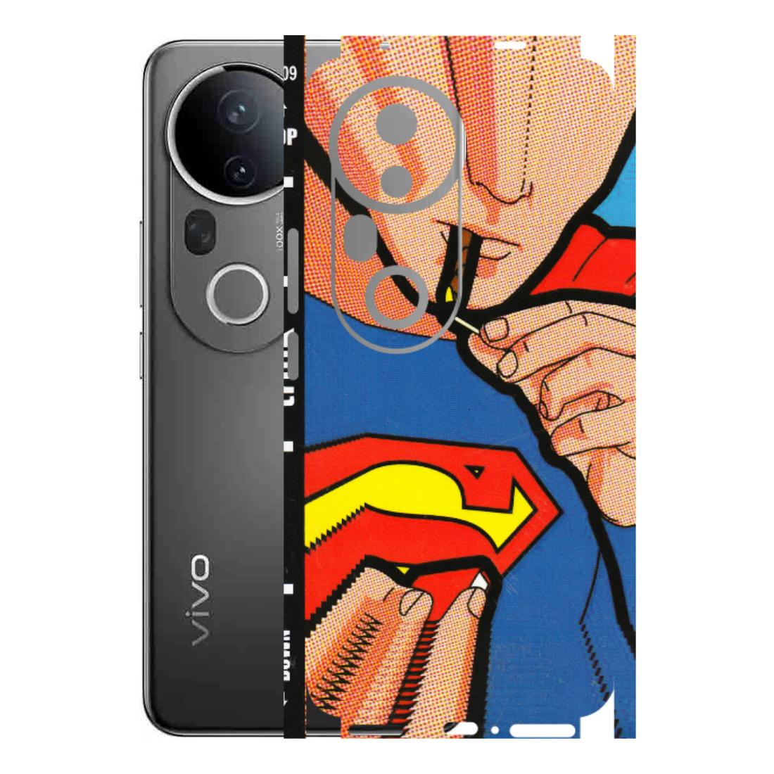 VIVO Z/V/X/T/U/S Series Phone Skins (All Models) - Superman Sutta - 3D Embossed Finish (L-130) Vivo T4 Ultra