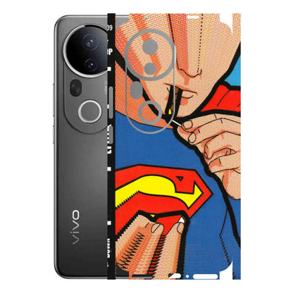 VIVO Z/V/X/T/U/S Series Phone Skins (All Models) - Superman Sutta - 3D Embossed Finish (L-130) Vivo T4 Ultra