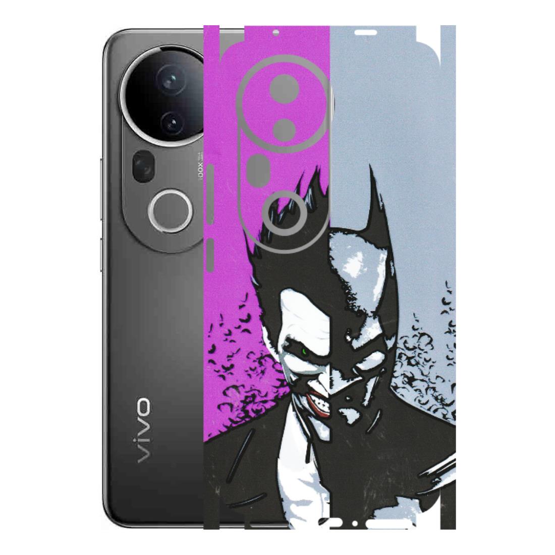 VIVO Z/V/X/T/U/S Series Phone Skins (All Models) - Batman & Joker - 3D Embossed Finish (L-143) Vivo T4 Ultra