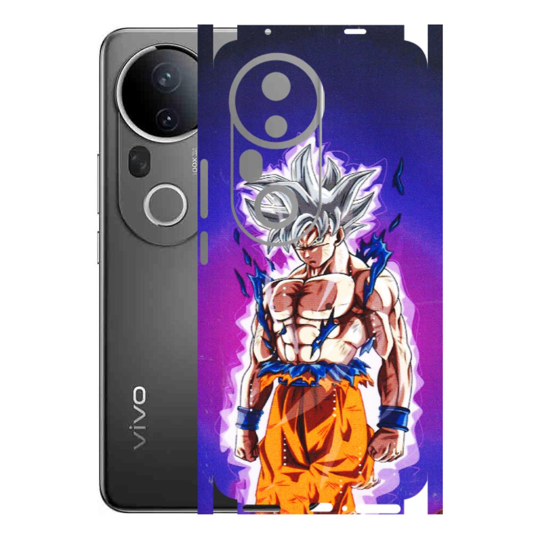 VIVO Z/V/X/T/U/S Series Phone Skins (All Models) - Goku Purple Anime - 3D Embossed Finish (L-147) Vivo T4 Ultra