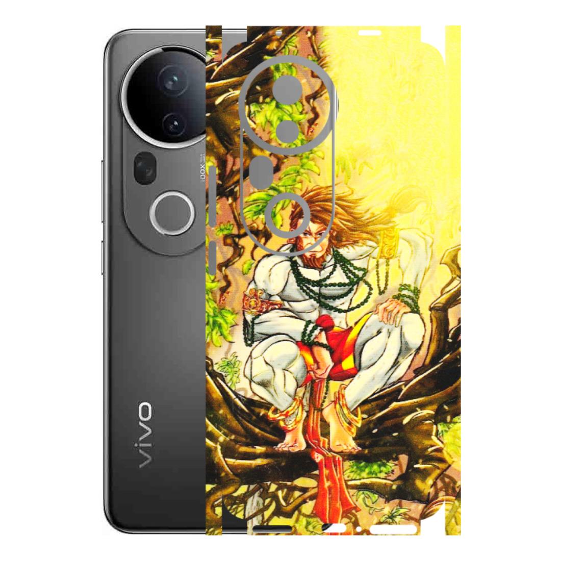 VIVO Z/V/X/T/U/S Series Phone Skins (All Models) - Lord Hanuman - 3D Embossed Finish (L-152) Vivo T4 Ultra