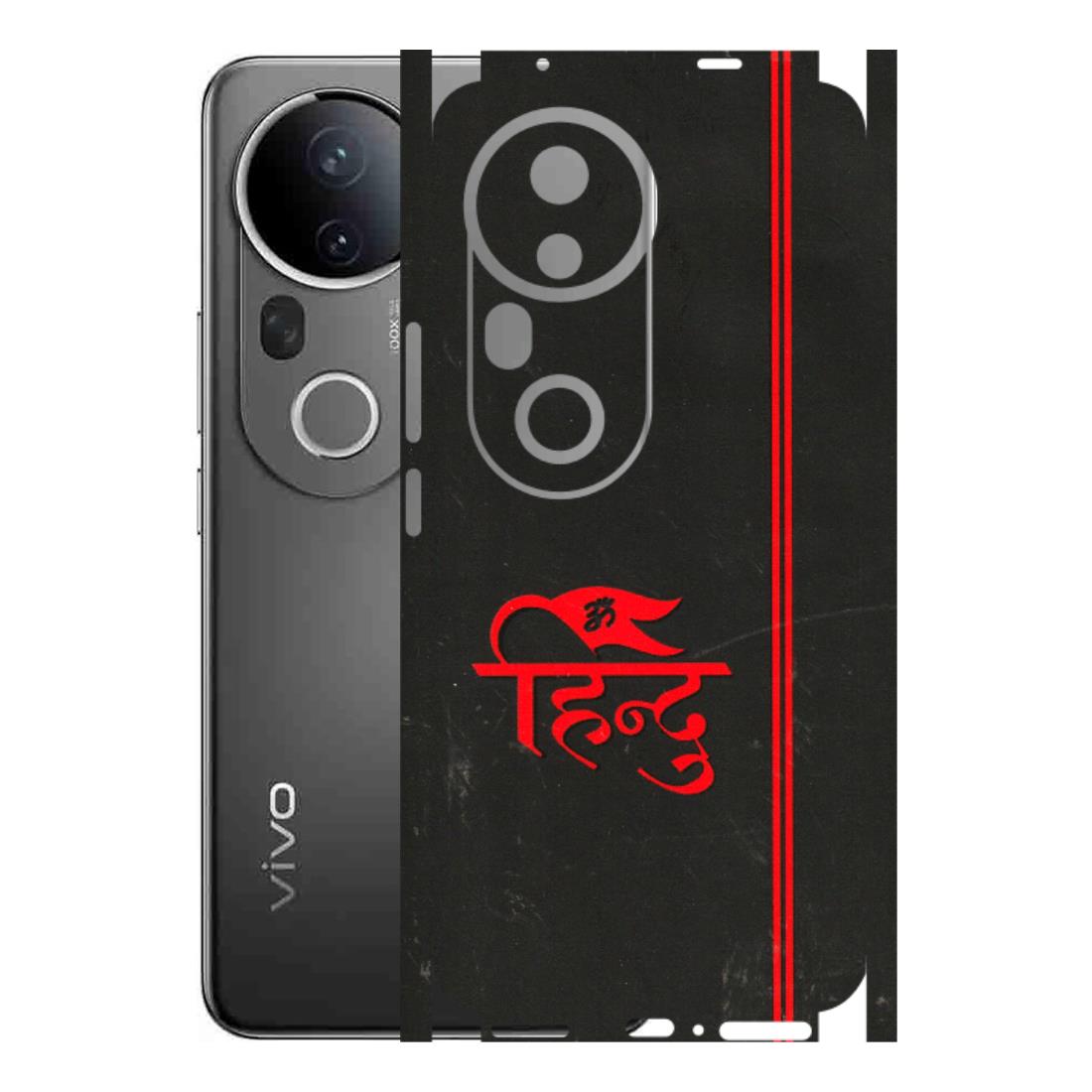 VIVO Z/V/X/T/U/S Series Phone Skins (All Models) - Hindu Black - 3D Embossed Finish (L-153) Vivo T4 Ultra