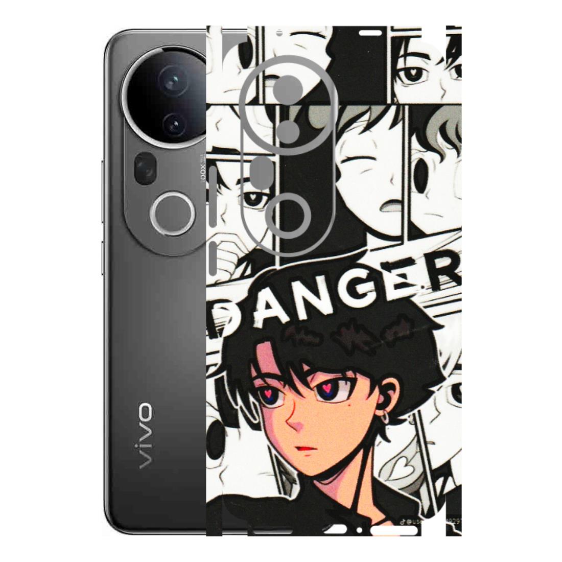 VIVO Z/V/X/T/U/S Series Phone Skins (All Models) - Danger Anime - 3D Embossed Finish (L-155) Vivo T4 Ultra
