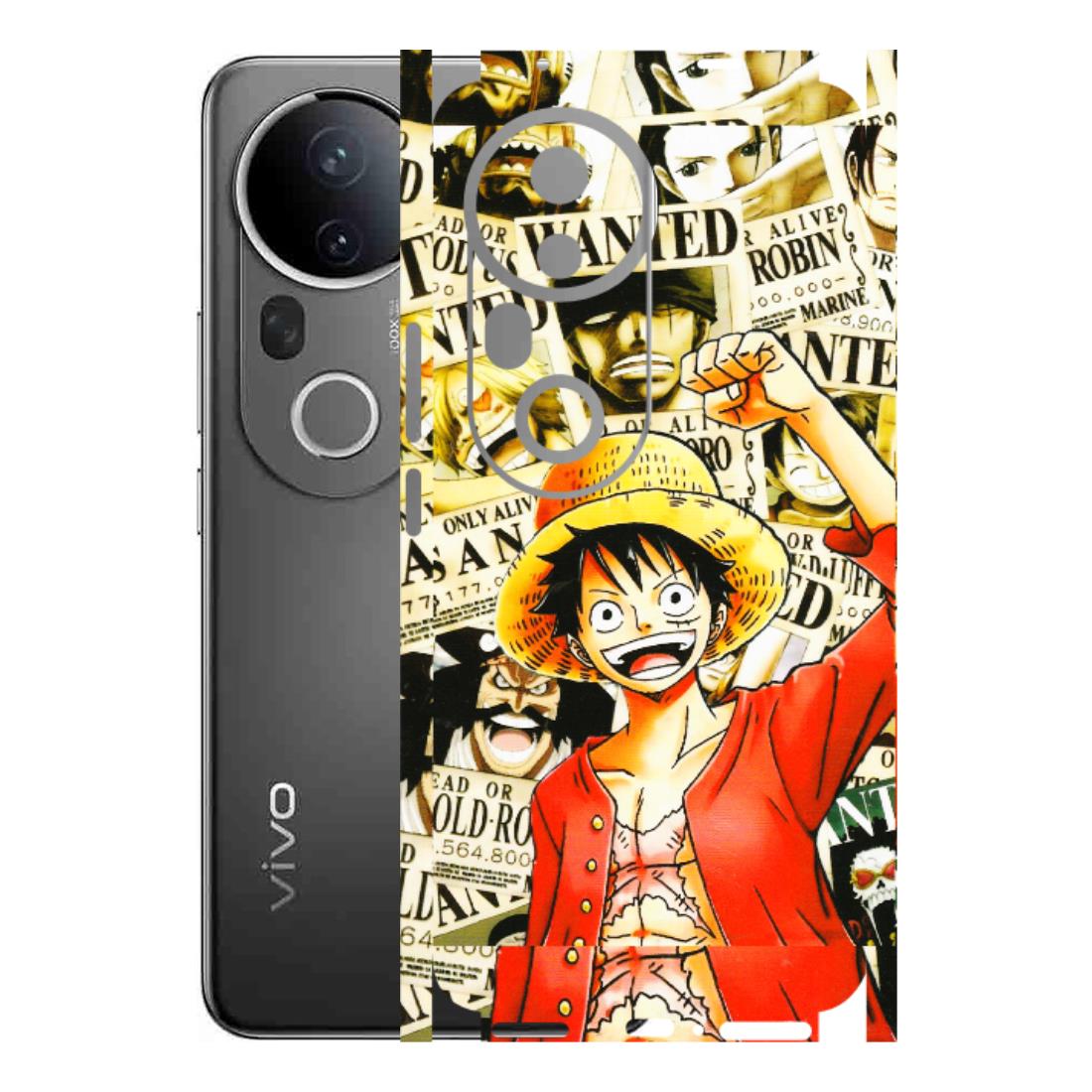 VIVO Z/V/X/T/U/S Series Phone Skins (All Models) - Luffy Anime - 3D Embossed Finish (L-177) Vivo T4 Ultra