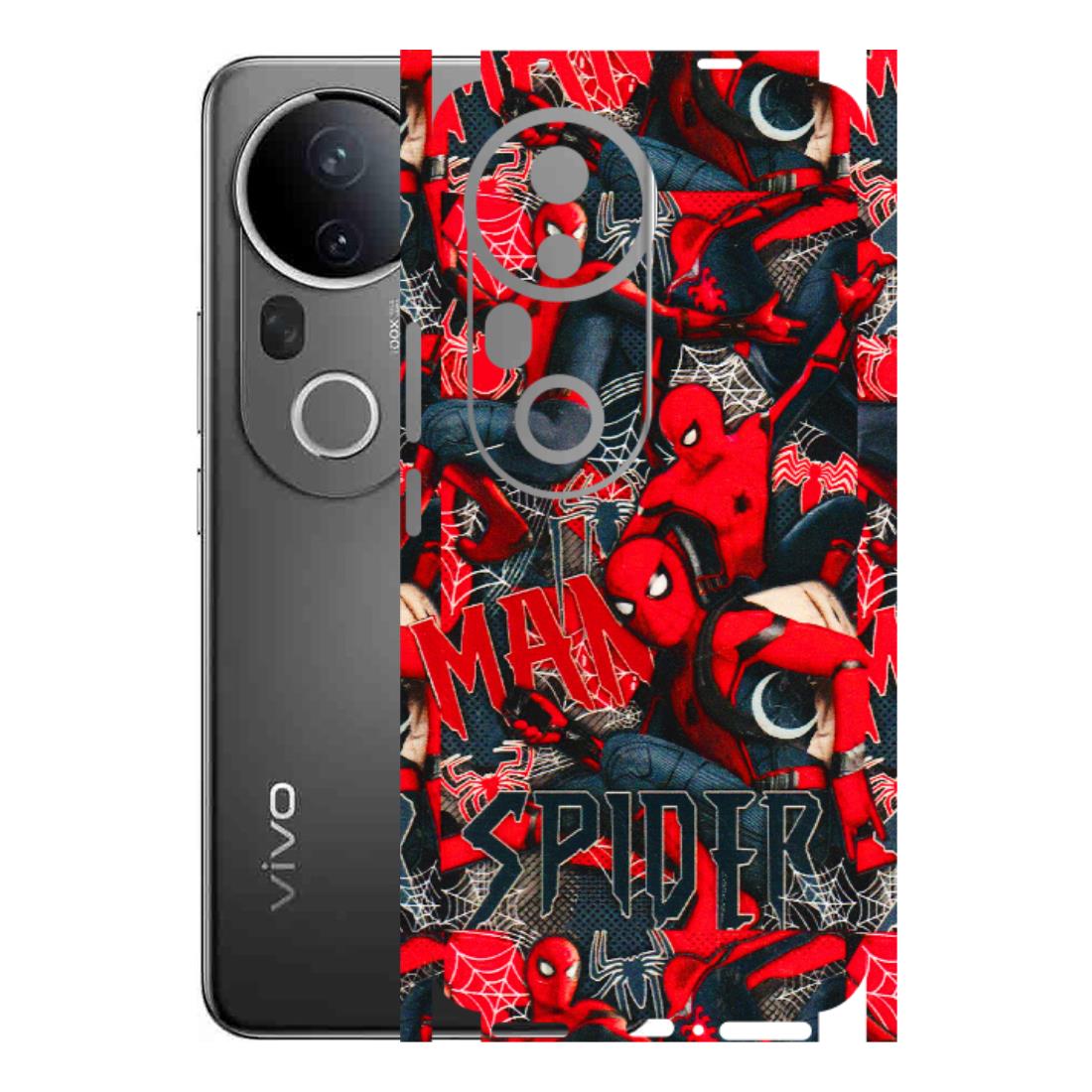 VIVO Z/V/X/T/U/S Series Phone Skins (All Models) - SpiderMan Cool - 3D Embossed Finish (L-188) Vivo T4 Ultra