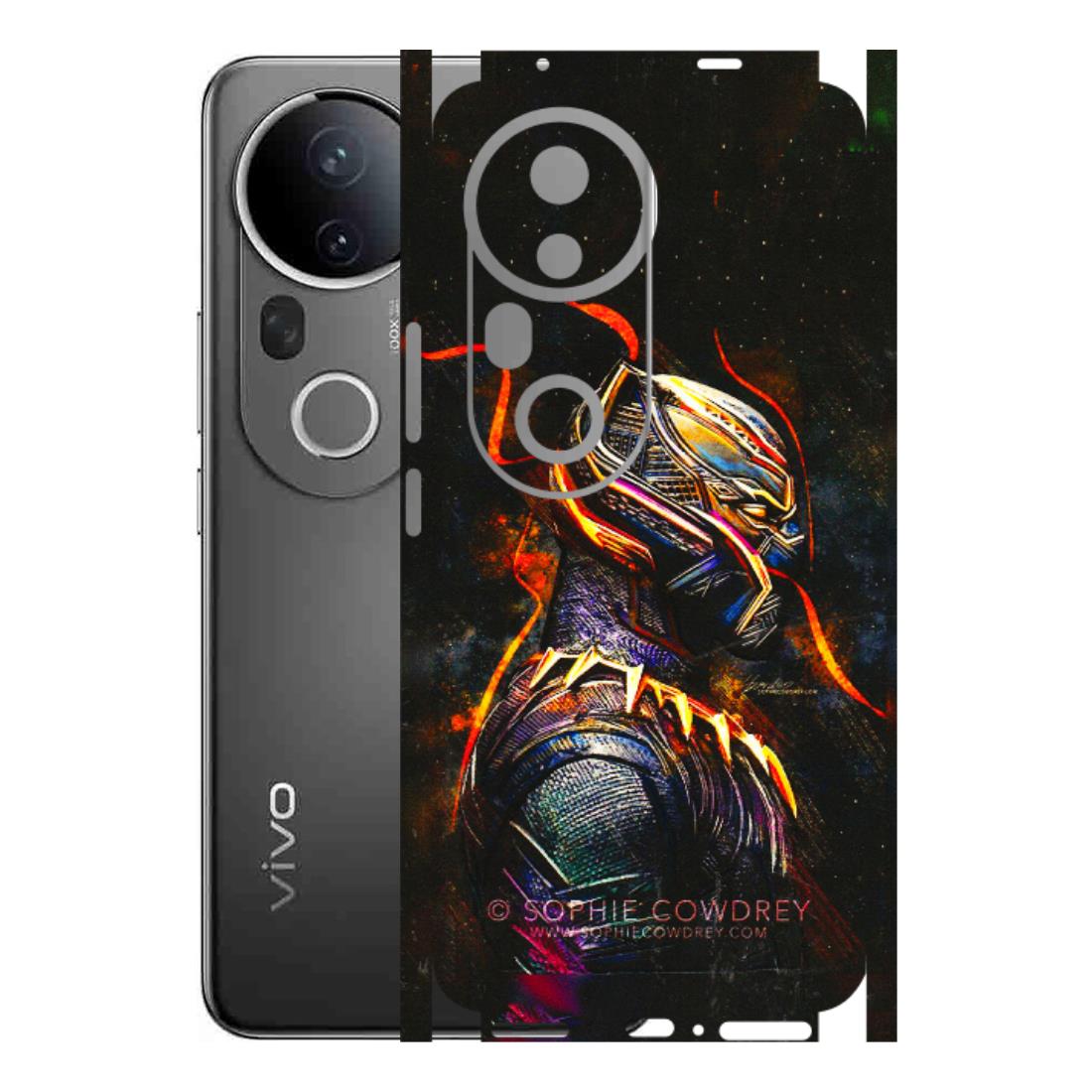 VIVO Z/V/X/T/U/S Series Phone Skins (All Models) - Black Panther - 3D Embossed Finish (L-190) Vivo T4 Ultra