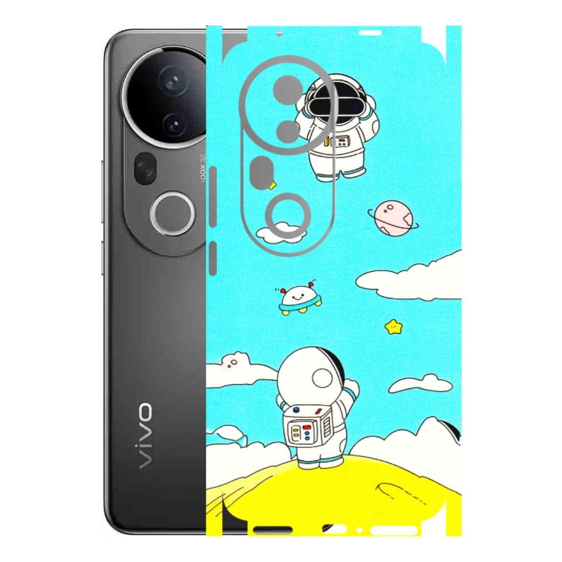 VIVO Z/V/X/T/U/S Series Phone Skins (All Models) - Blue Skies Astro Float - 3D Embossed Finish (L-230) Vivo T4 Ultra