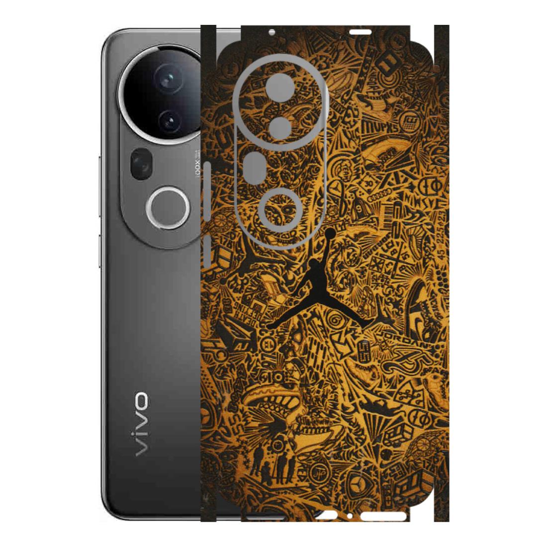 VIVO Z/V/X/T/U/S Series Phone Skins (All Models) - Premium Gold Basketball Player - 3D Embossed Finish (L-236) Vivo T4 Ultra