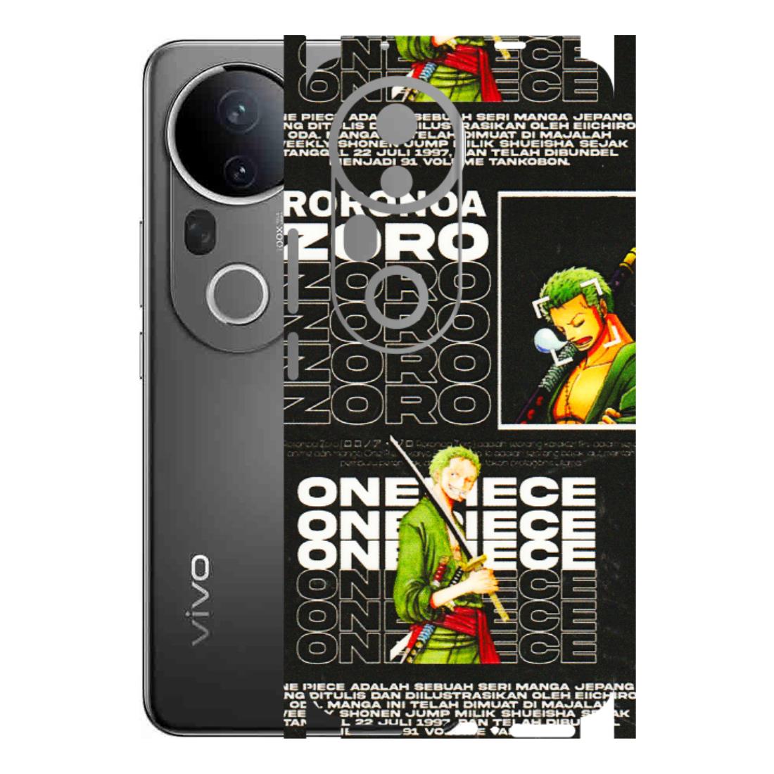 VIVO Z/V/X/T/U/S Series Phone Skins (All Models) - One Piece Zoro - 3D Embossed Finish (L-250) Vivo T4 Ultra