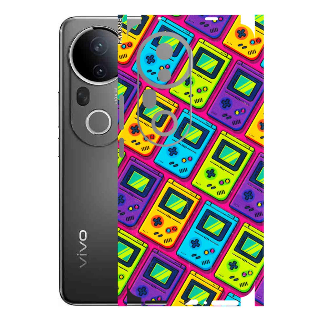 VIVO Z/V/X/T/U/S Series Phone Skins (All Models) - Gameboy Colourful - 3D Embossed Finish (L-266) Vivo T4 Ultra
