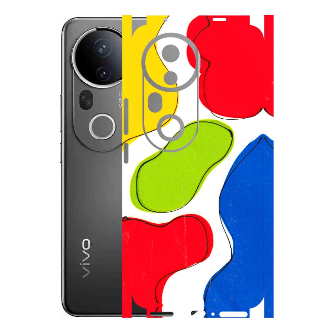 VIVO Z/V/X/T/U/S Series Phone Skins (All Models) - RGB Colour Paint - 3D Embossed Finish (L-284) Vivo T4 Ultra