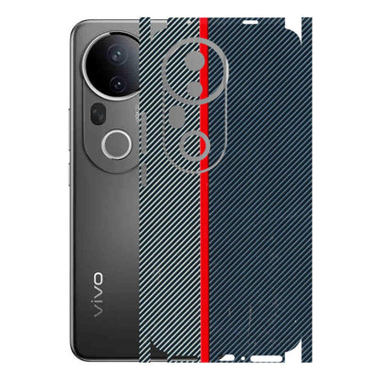 VIVO Z/V/X/T/U/S Series Phone Skins (All Models) - Blue Sober Lines - 3D Embossed Finish (L-305) Vivo T4 Ultra
