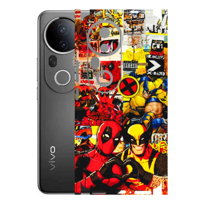 VIVO Z/V/X/T/U/S Series Phone Skins (All Models) - Spidy Wolverine - 3D Embossed Finish (L-310) Vivo T4 Ultra